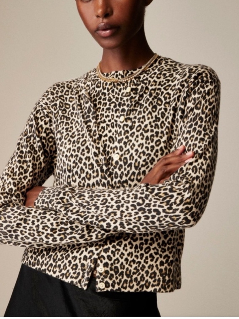 J. Crew Featherweight Cashmere Shrunken Cardigan Sz M
